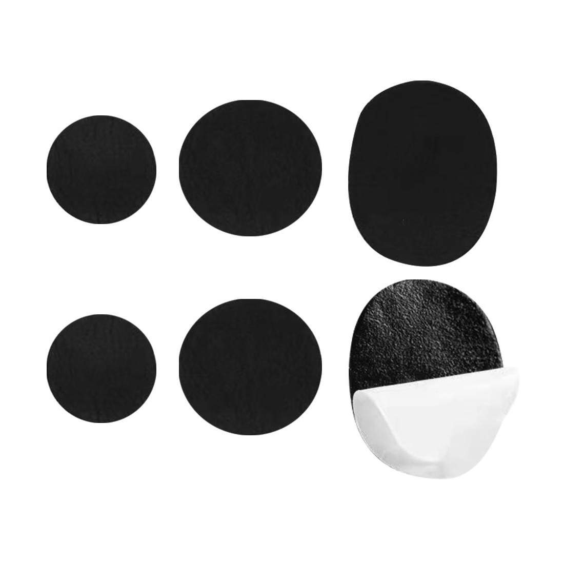 6x Reparationsmærker til sko - Sort