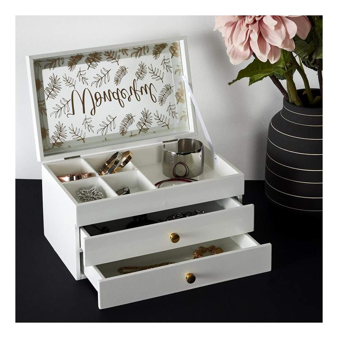 Smyckesskrin - Wonderful | Mode & Accessoarer - Smycken, Smyckesset & Tillbehör - Smyckeskrin | Pryloteket