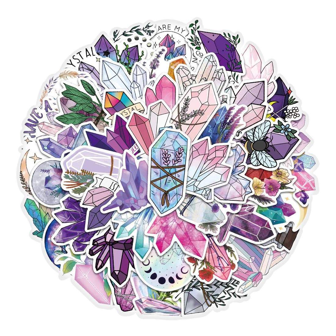 50x Klistermärken - Kristaller | Leksaker & Spel - Leksaker - Rittillbehör & Pyssel - Klistermärken | Pryloteket