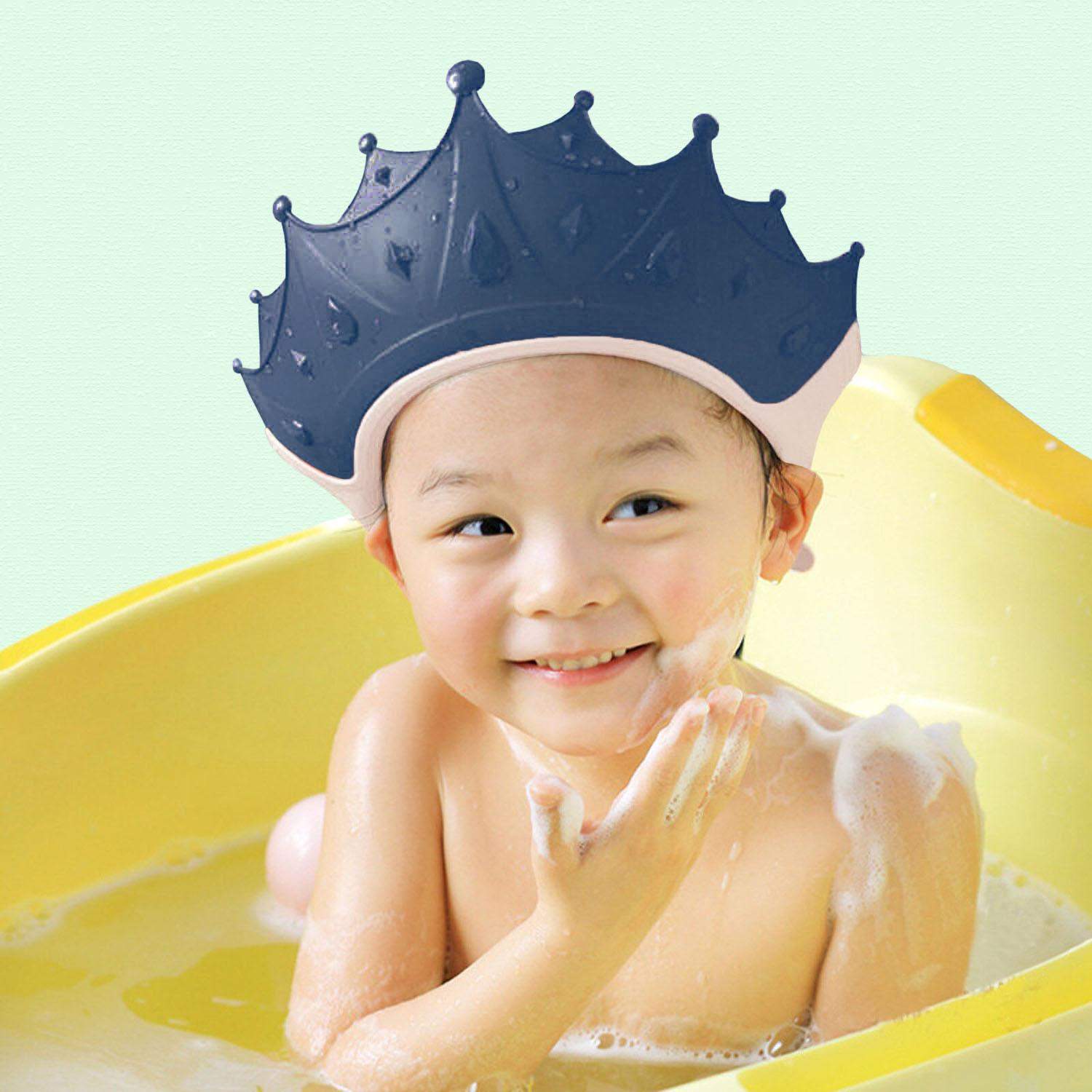 Bath Screen for Kids, Crown Blue