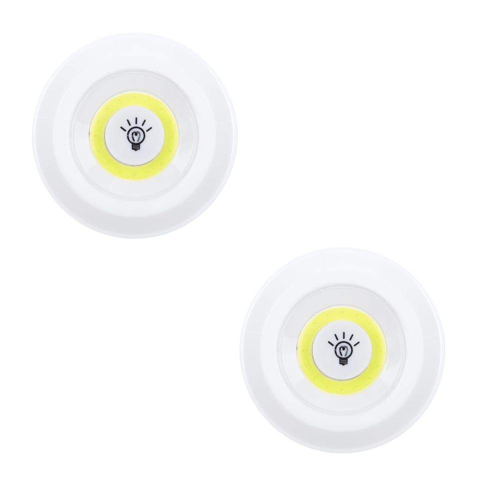 2x CoB LED-lys med fjernbetjening
