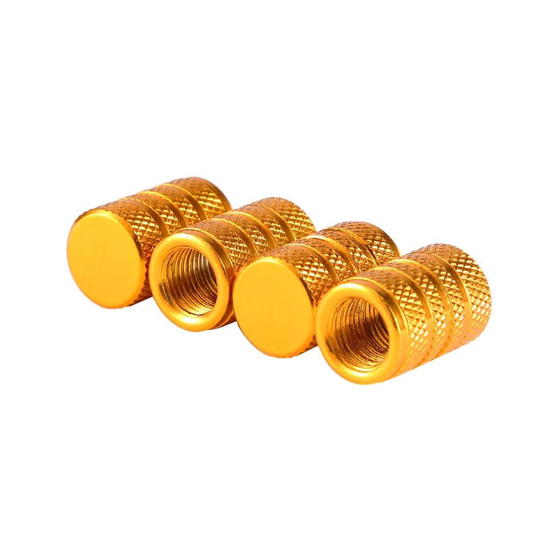 4x Valve caps for Car, Aluminum Gold eStore