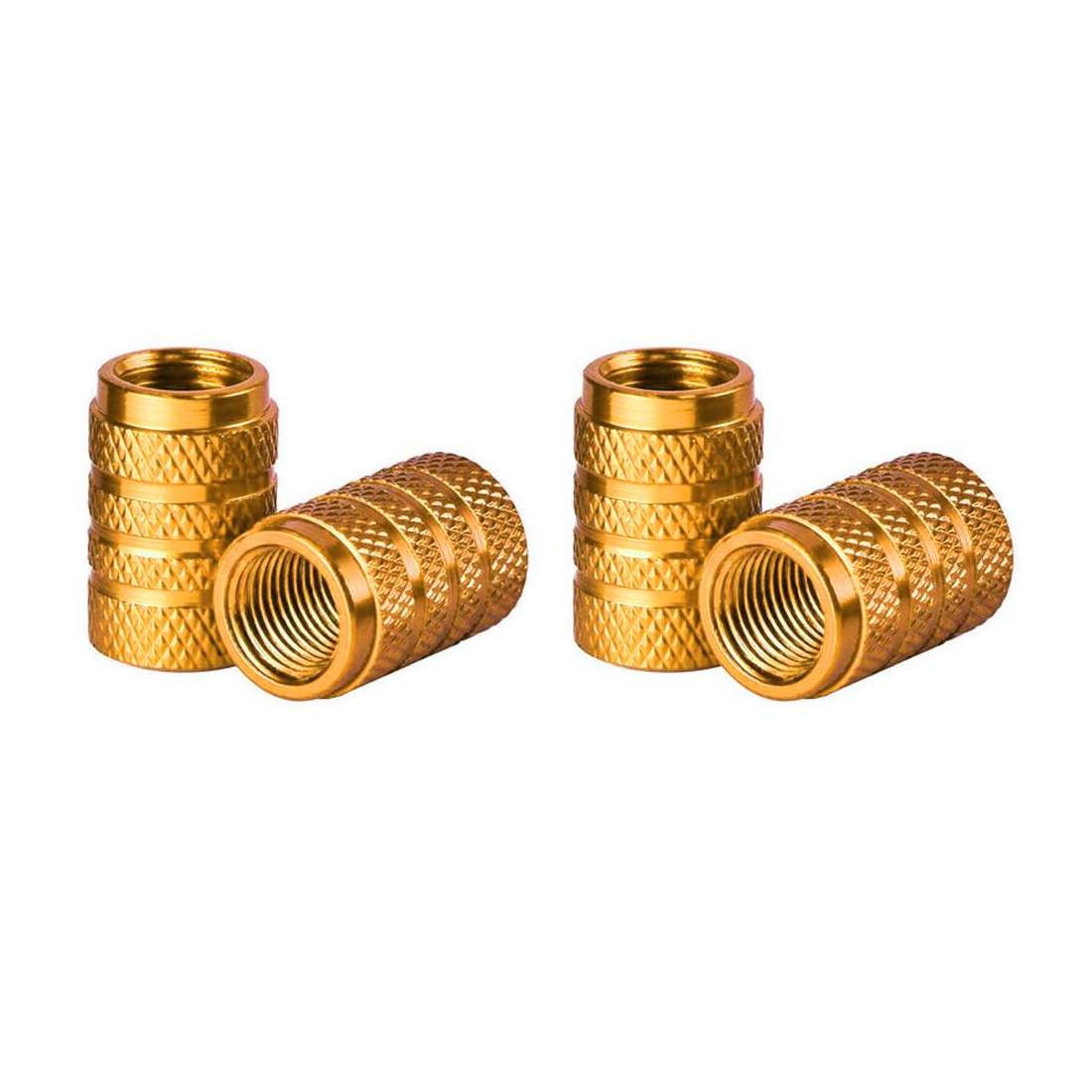 4x Valve caps for Car, Aluminum Gold eStore