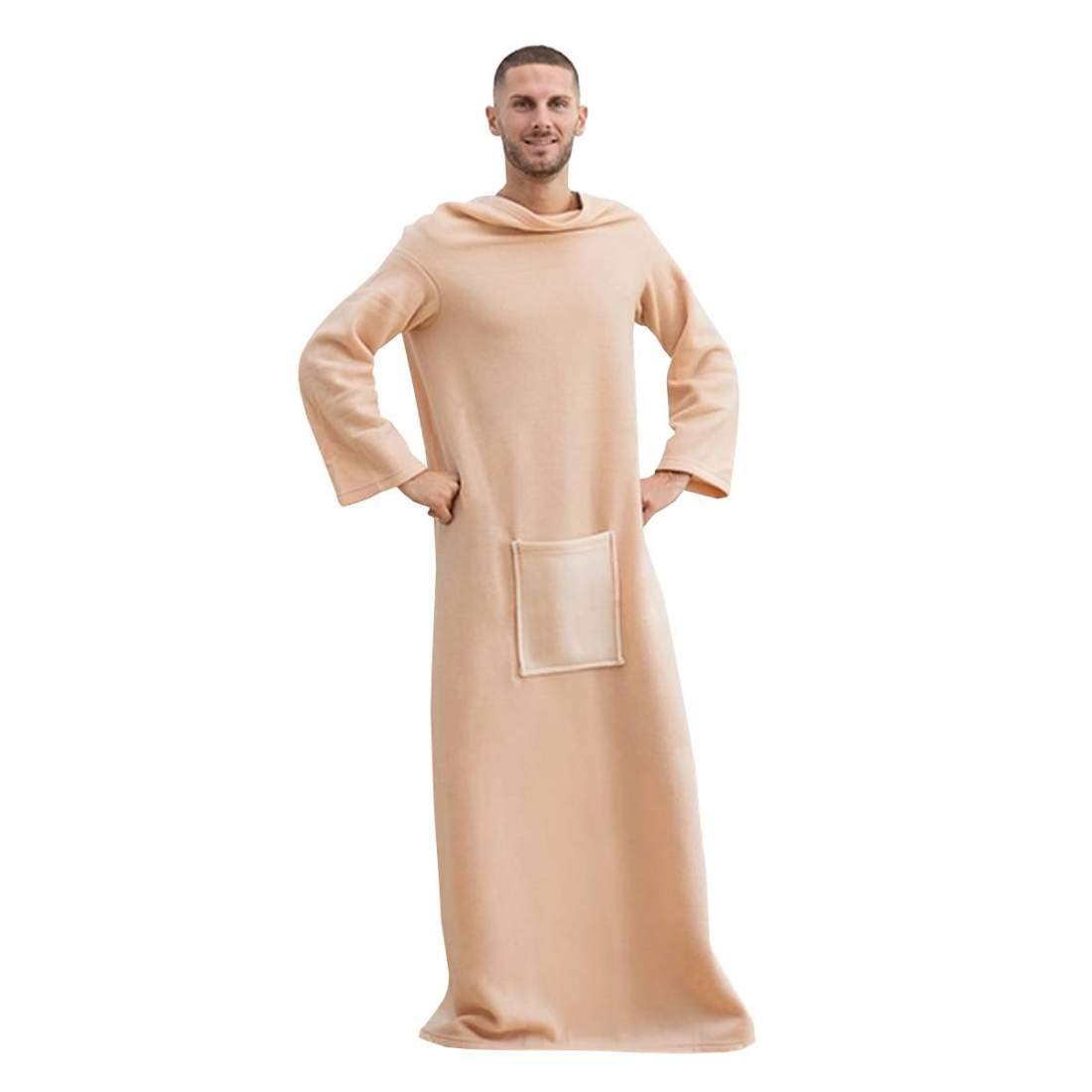 Filt med Ärmar och Ficka - Beige | Hem & Hobby - Hem & Hushåll - Textil | Pryloteket