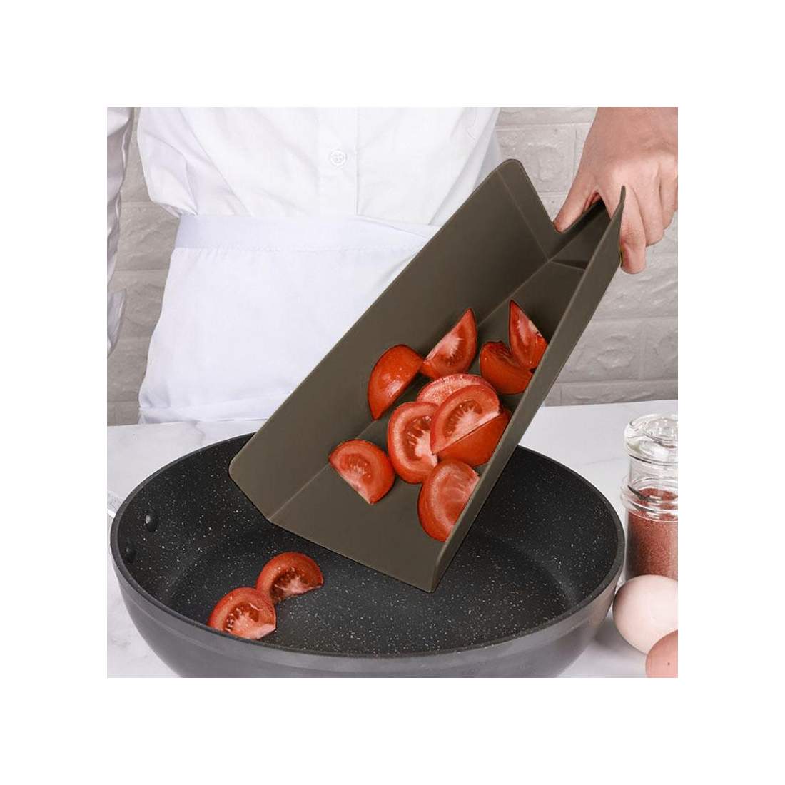 Vikbar Skärbräda - Grå | Hem & Hobby - Hem & Hushåll - Kök - Köksredskap - Skärbrädor | Pryloteket