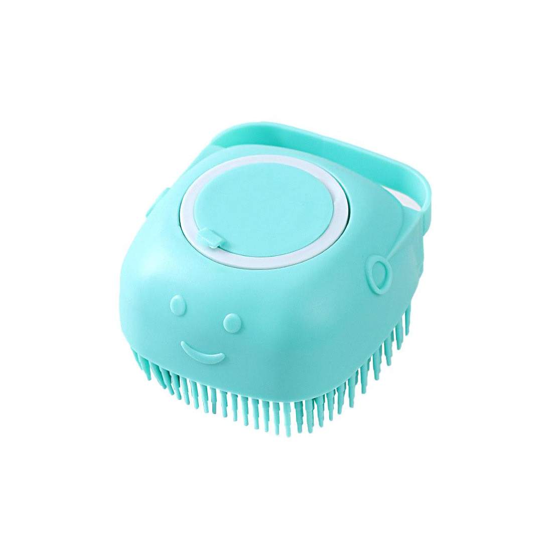 Skrubborste med Tvåldispenser - Blå