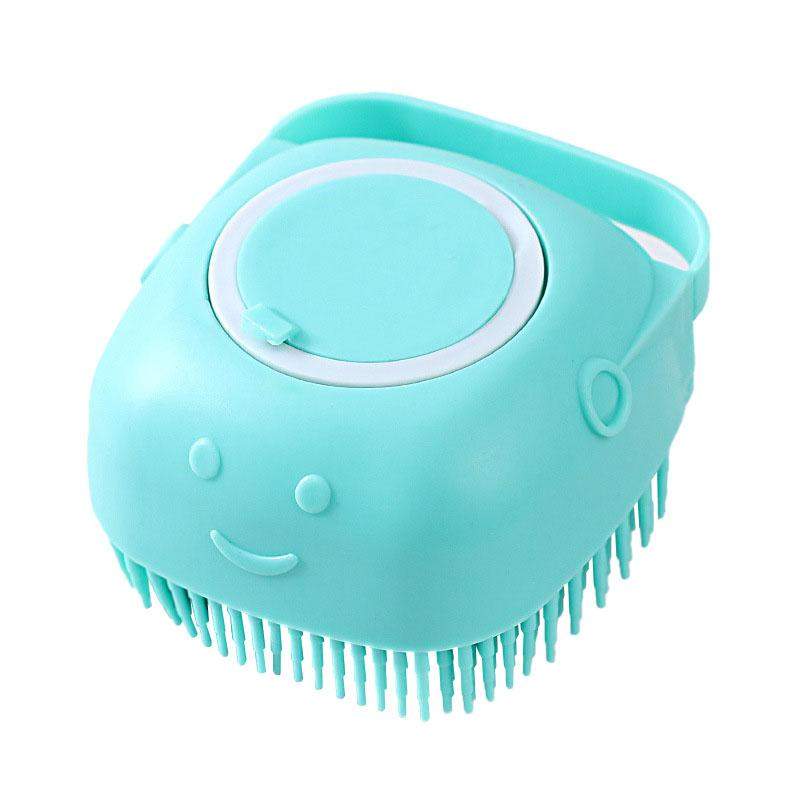 Skrubebørste med sæbedispenser - Blå