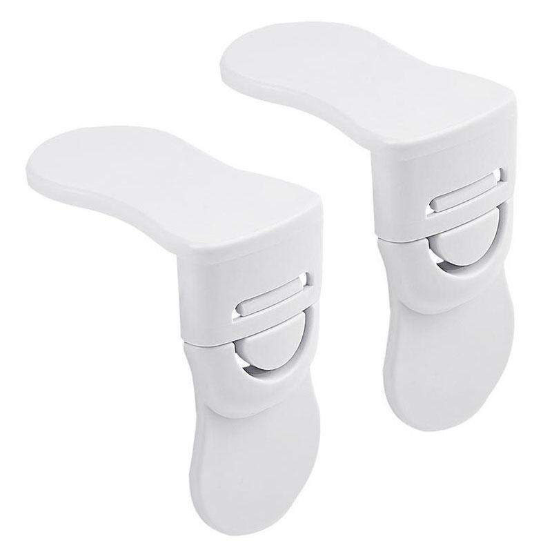 2x Børnesikkerhedslåse til Skab - Hvid