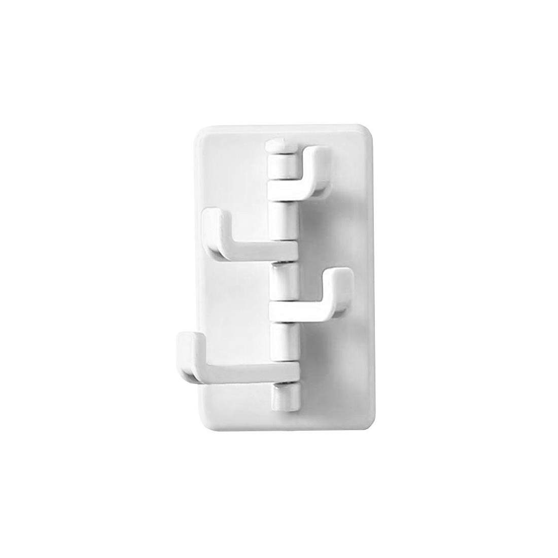 Selfadhesive Wall Hook, 4 hooks White eStore