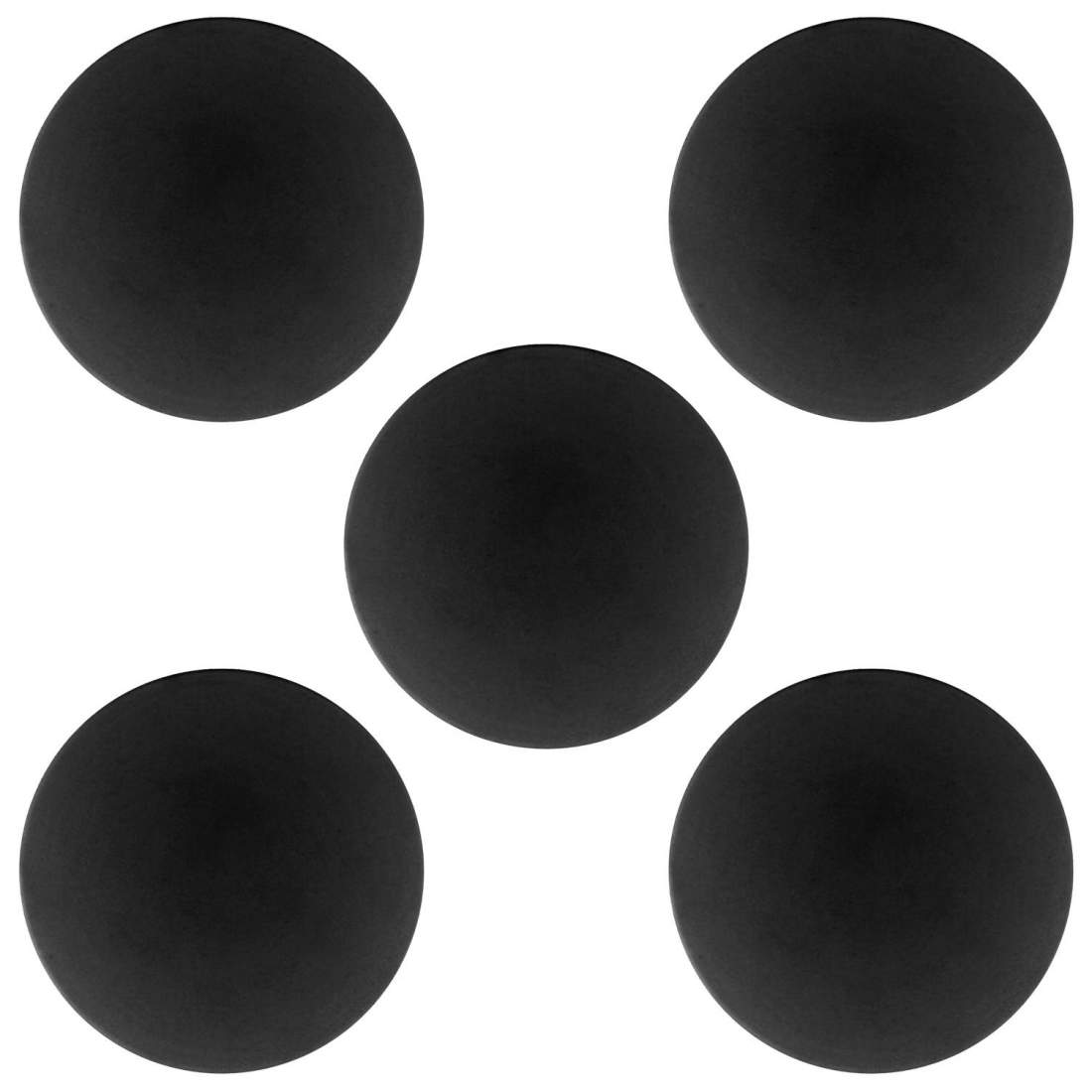 5x Dørstoppere til dørgreb - Sort