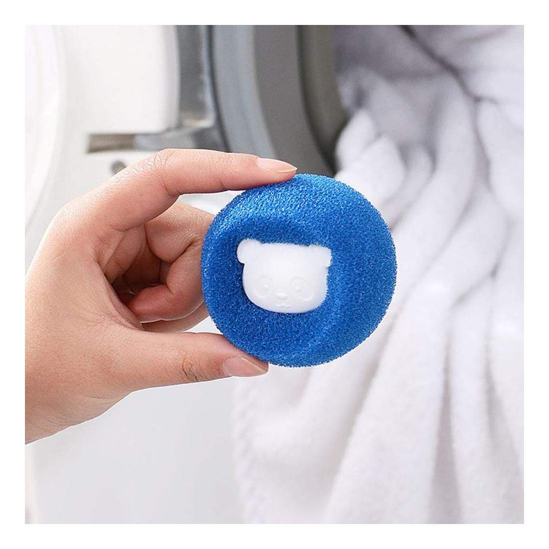 6x Hair Collecting Laundry Balls Blue eStore