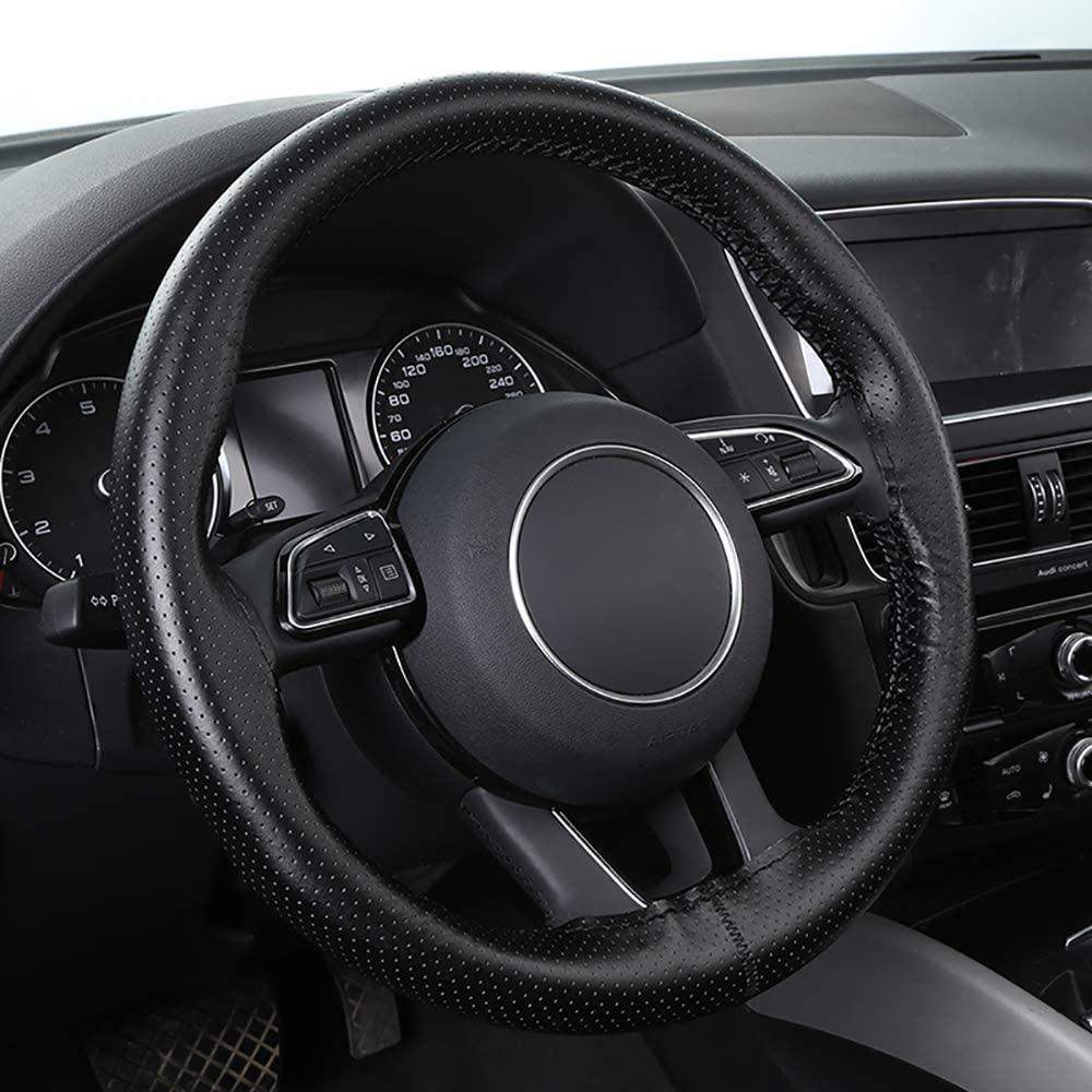 Ratdæksel i kunstlæder - Sort