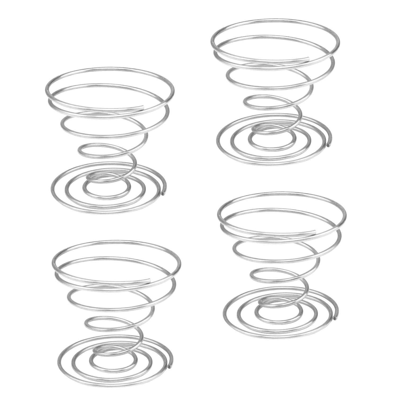 4x stilfulde æggebæger - rustfrit stål