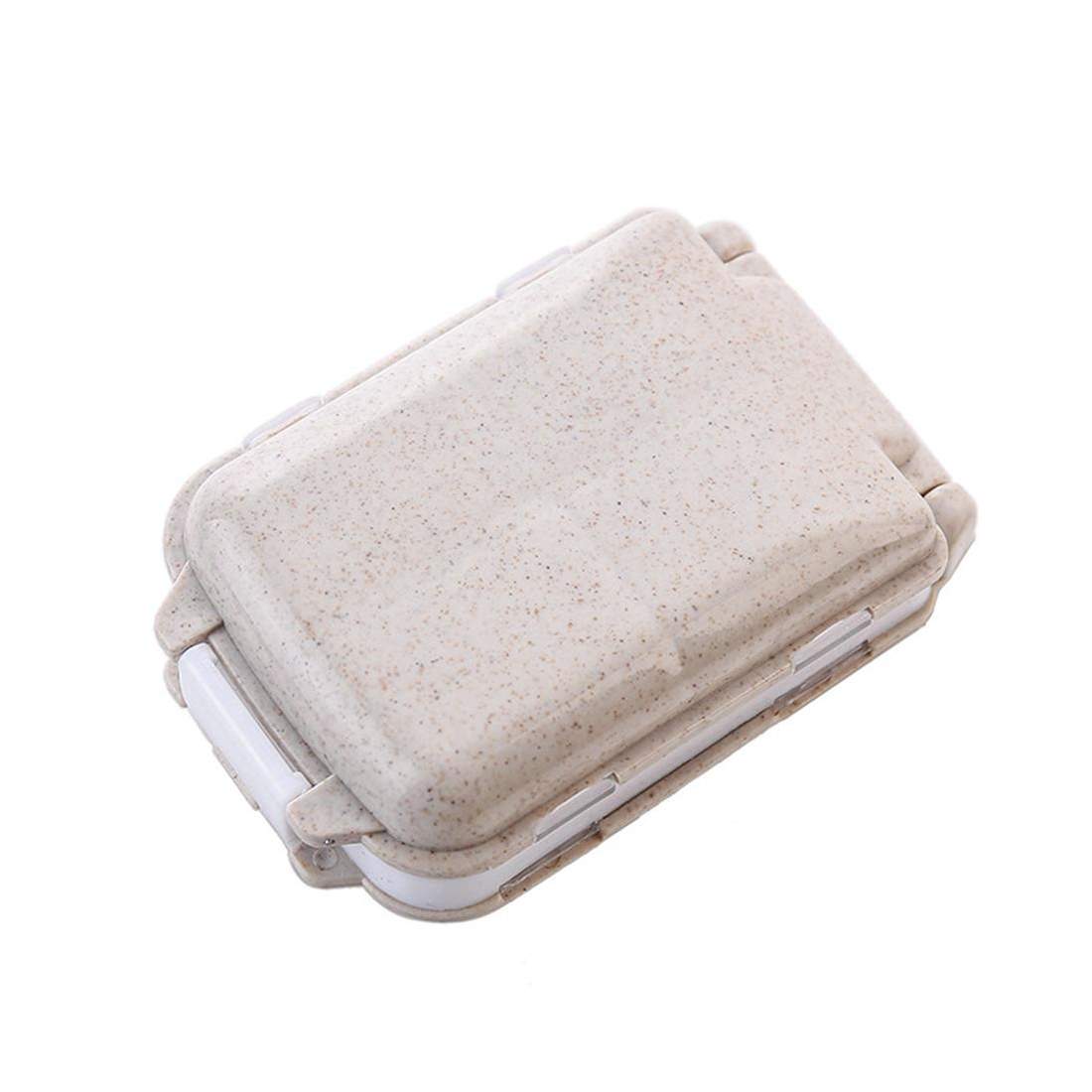 Pilleæske, 8 rum - Beige