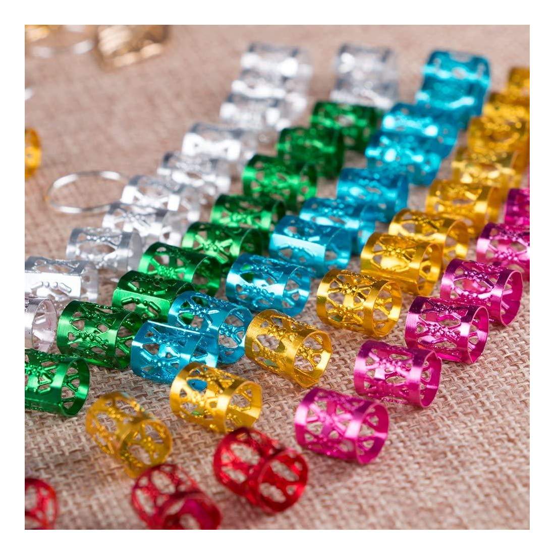 100x Hair Beads for Braids and Dreadlocks eStore