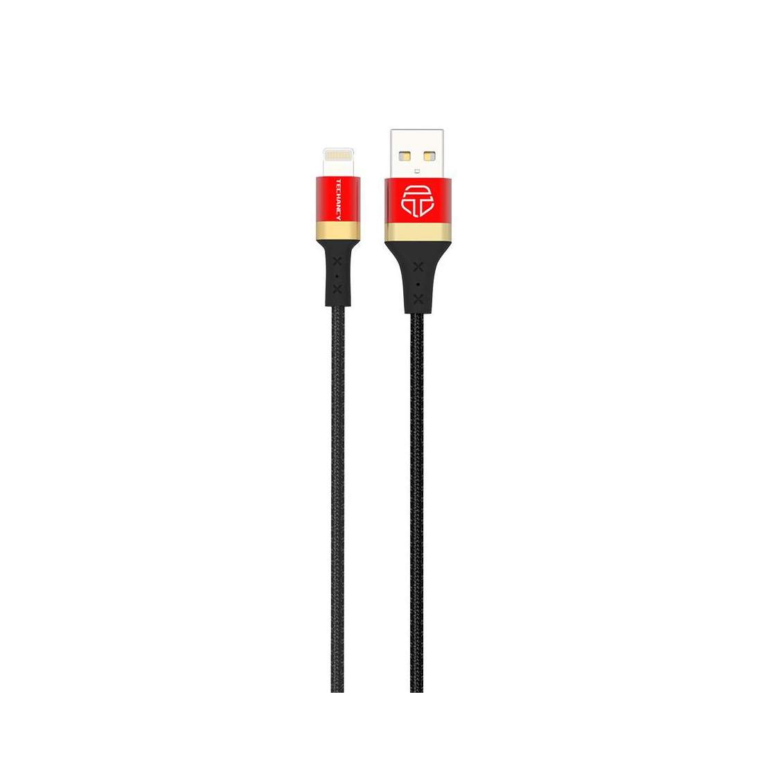 USB till Lightning, 2.0A - 1 m - Guld/Röd | Elektronik - Kablar & Adaptrar - Kablar - Lightning-kablar | Pryloteket