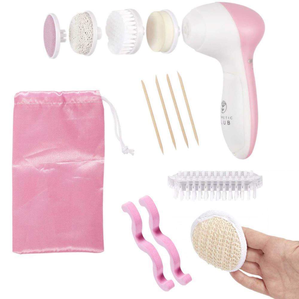 Pedicure sæt med elektrisk fodfil - 14 dele