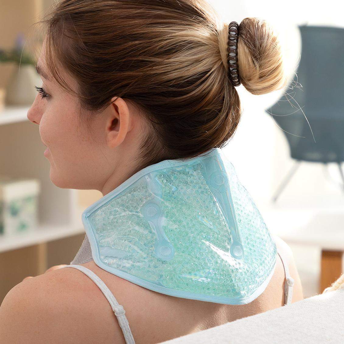 Justerbar pude med gelperler - varme- og køleeffekt