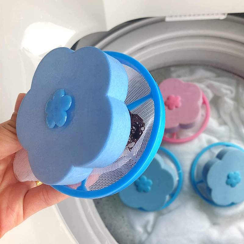 4x Hair Catchers for Washing Machine Blue eStore