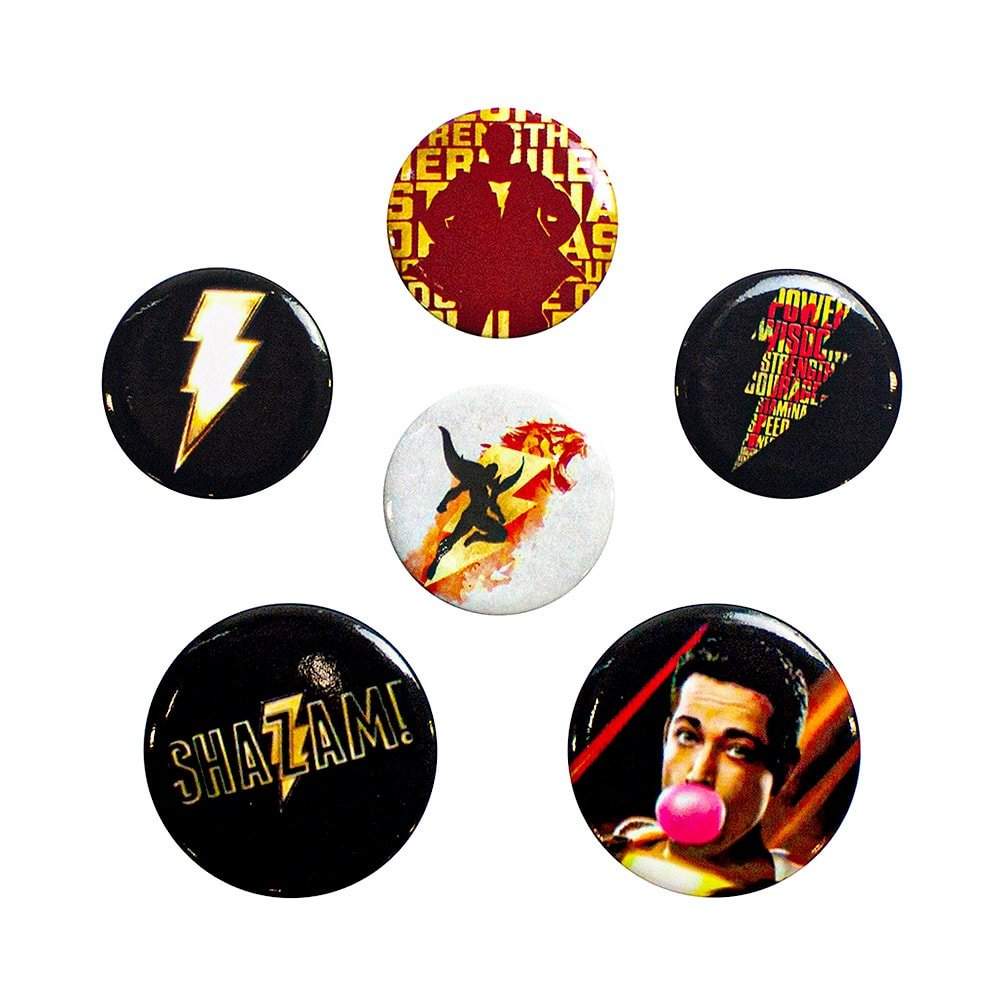 Shazam, 6x Pinssit - Mix