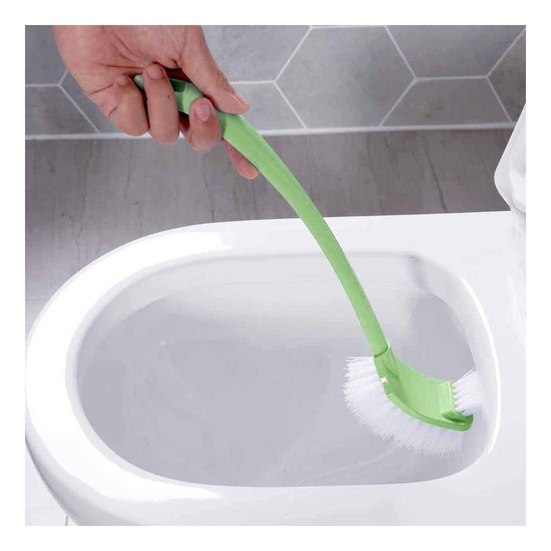 Dubbelsidig Toalettborste - Grön