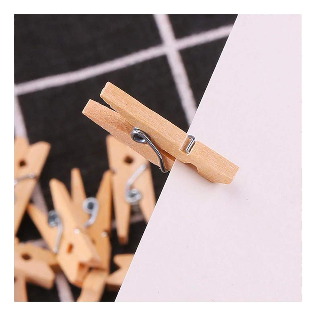 100x Small Wooden Clothespins eStore