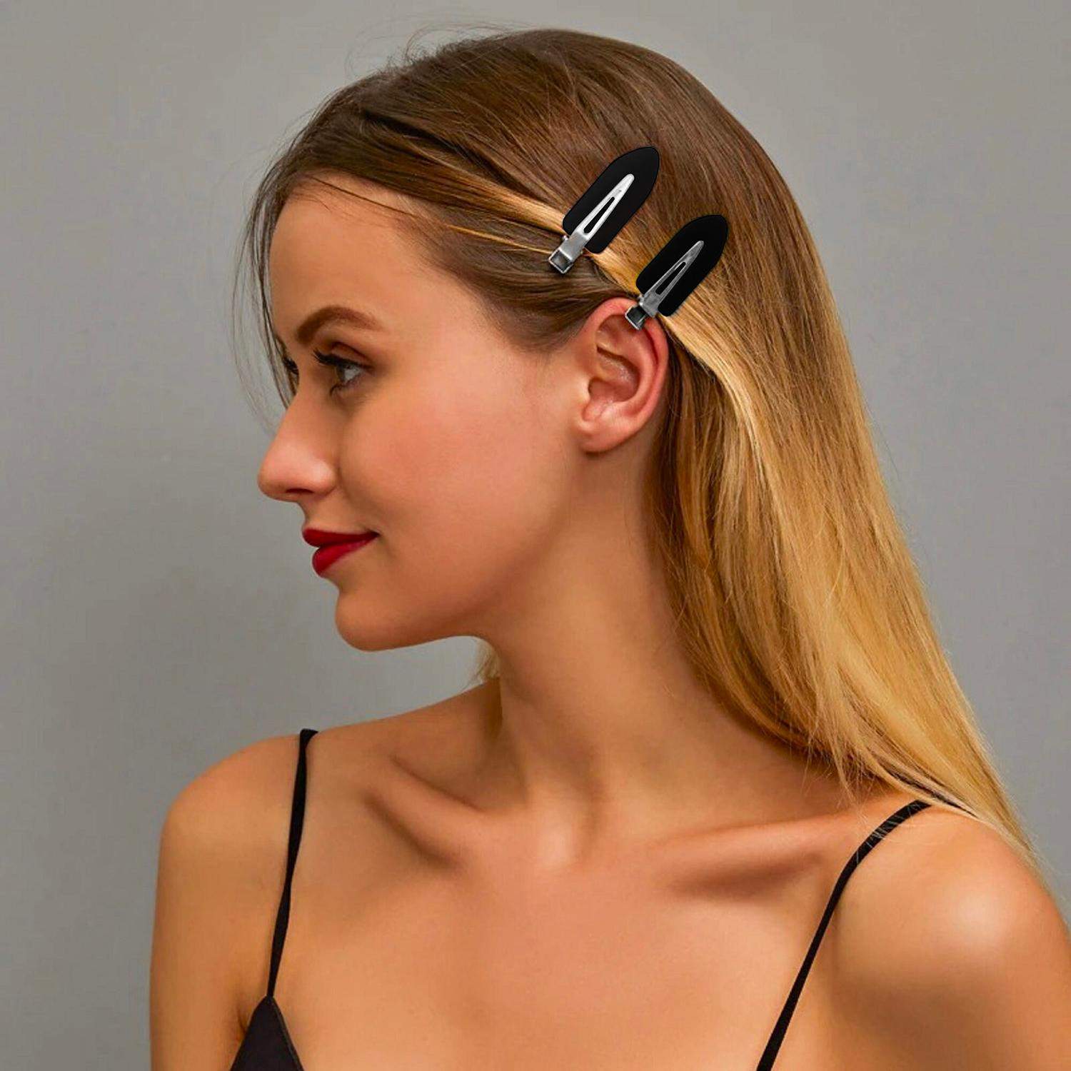 10x Professionelle hårspænder - sort