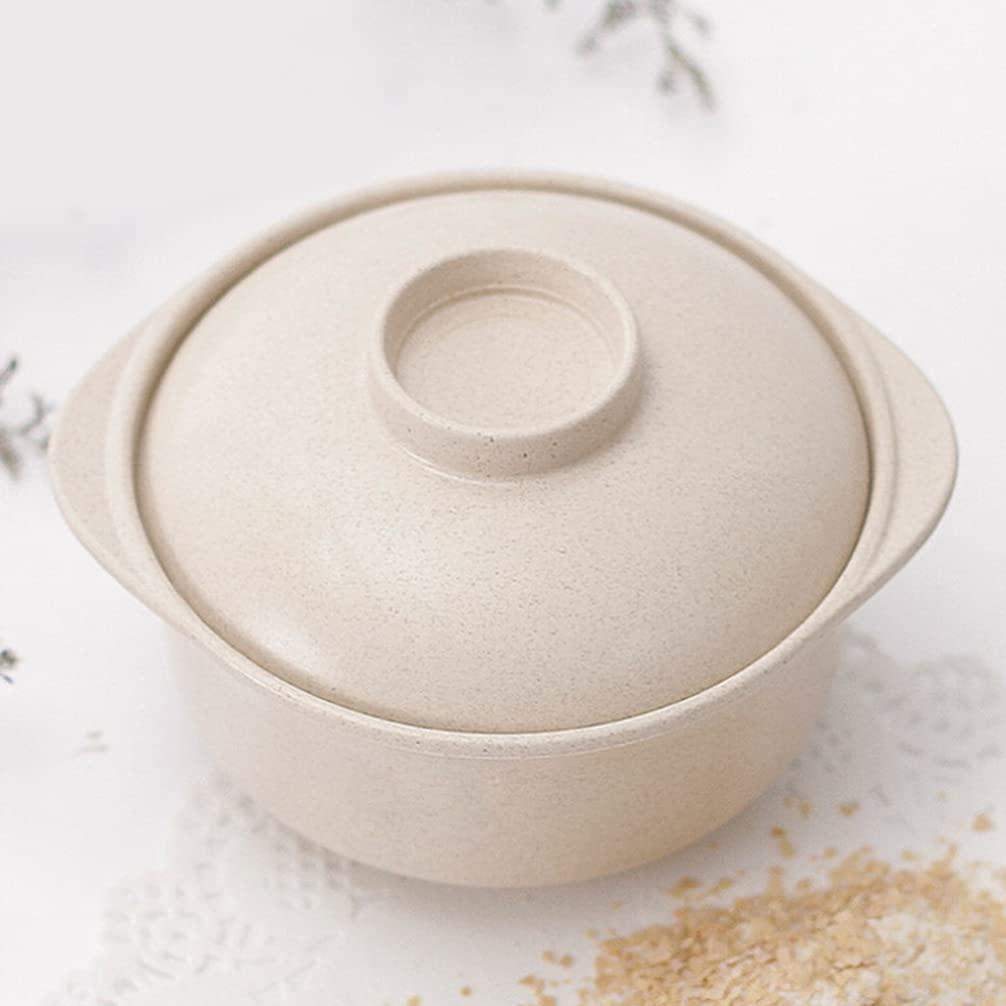 Nudelskål med låg - Beige