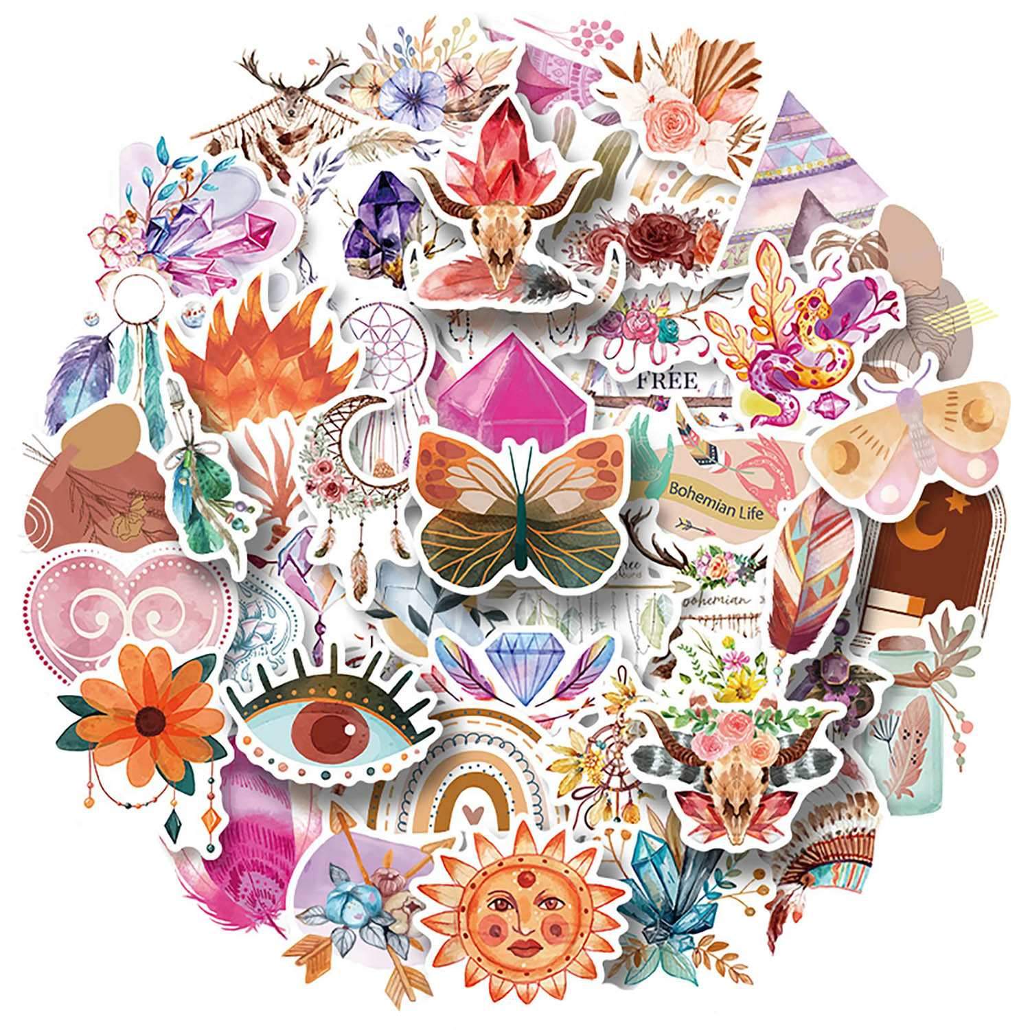 50x klistermærker - Bohemia