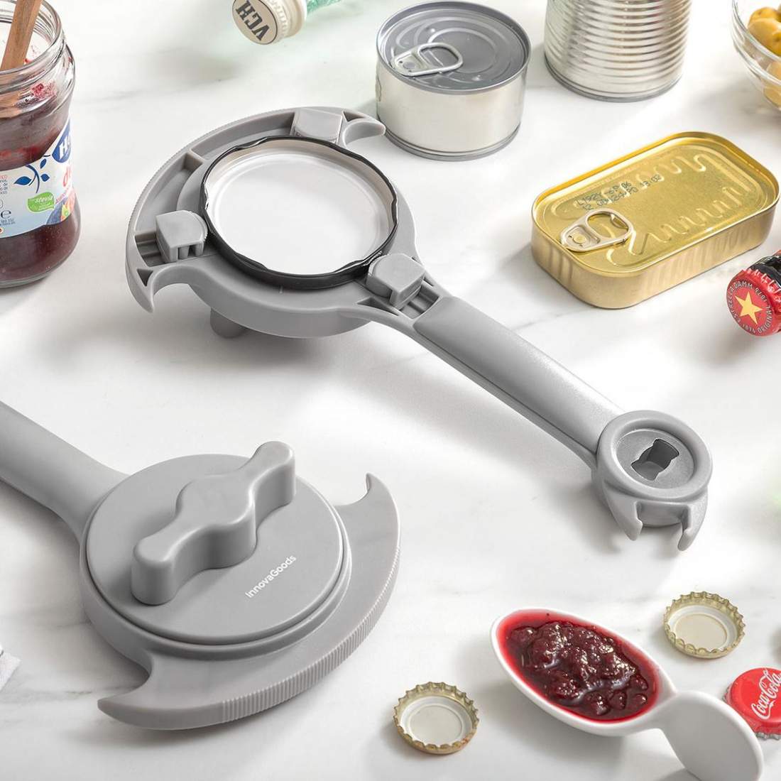 Multifunktionell Burk- och Kapsylöppnare | Hem & Hobby - Hem & Hushåll - Kök - Köksredskap - Kapsylöppnare | Pryloteket