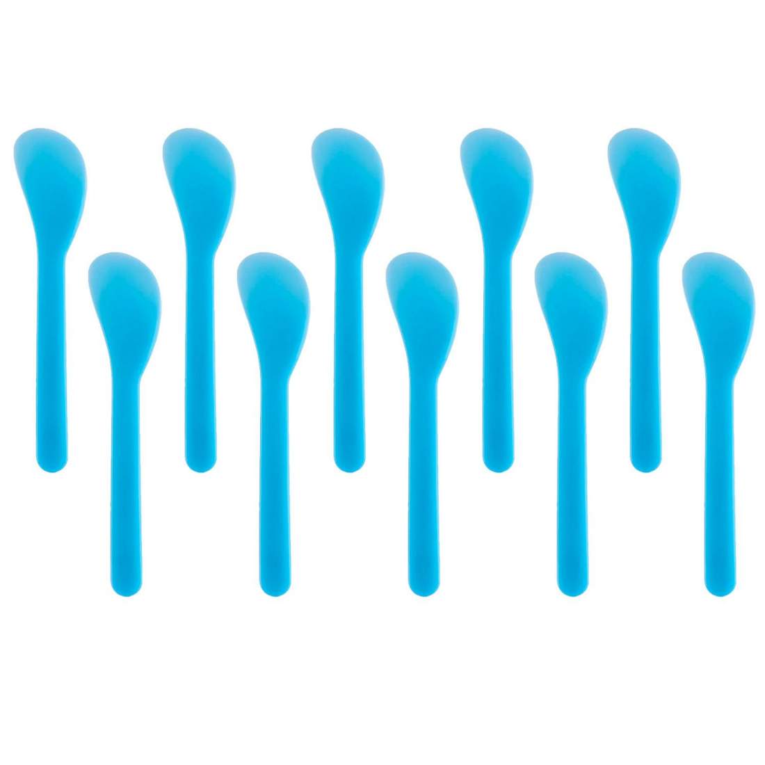 10x Sminkspatlar - Blå | Hälsa & Skönhet - Hud- & Ansiktsvård | Pryloteket