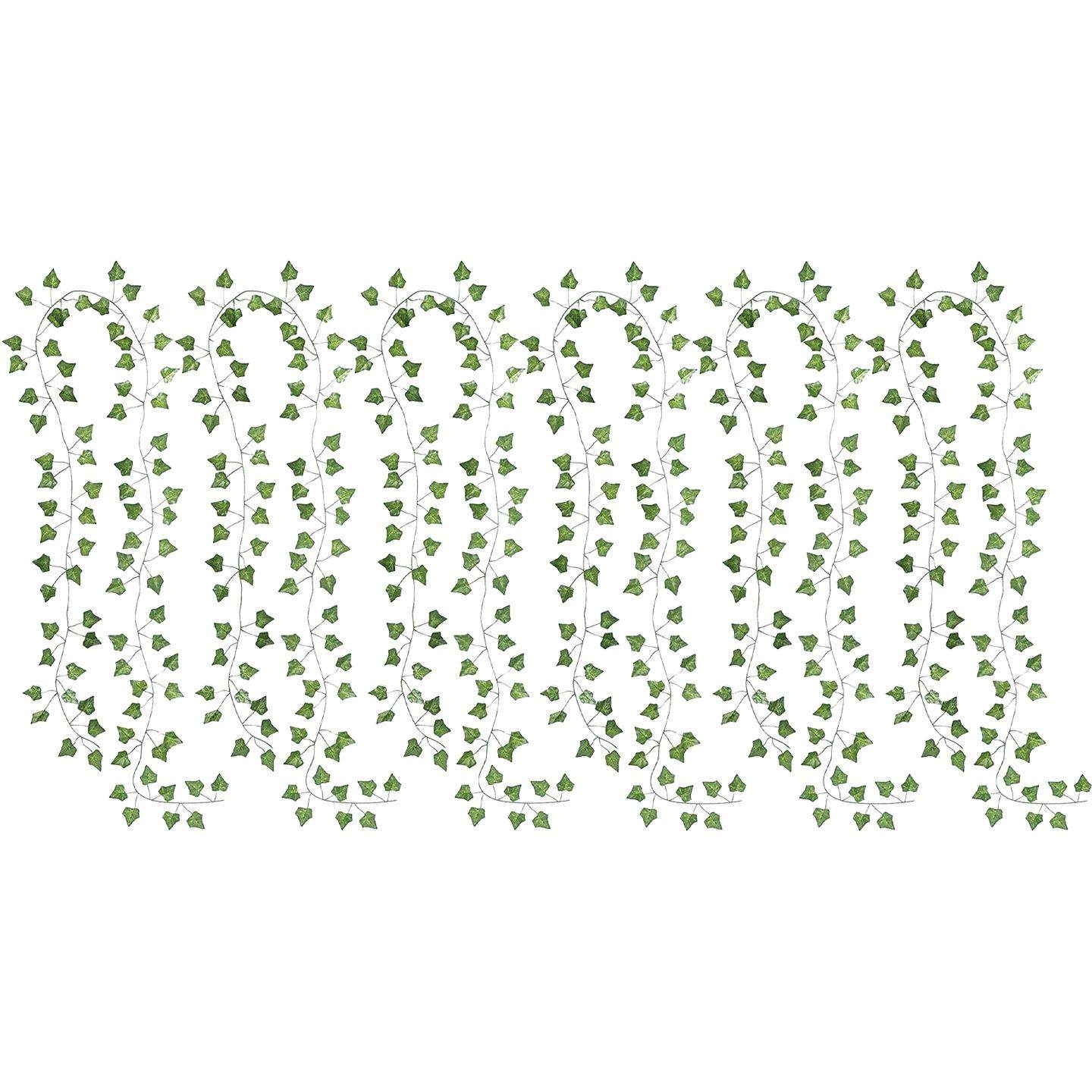 6x Kunstige plantegrene - Efeu