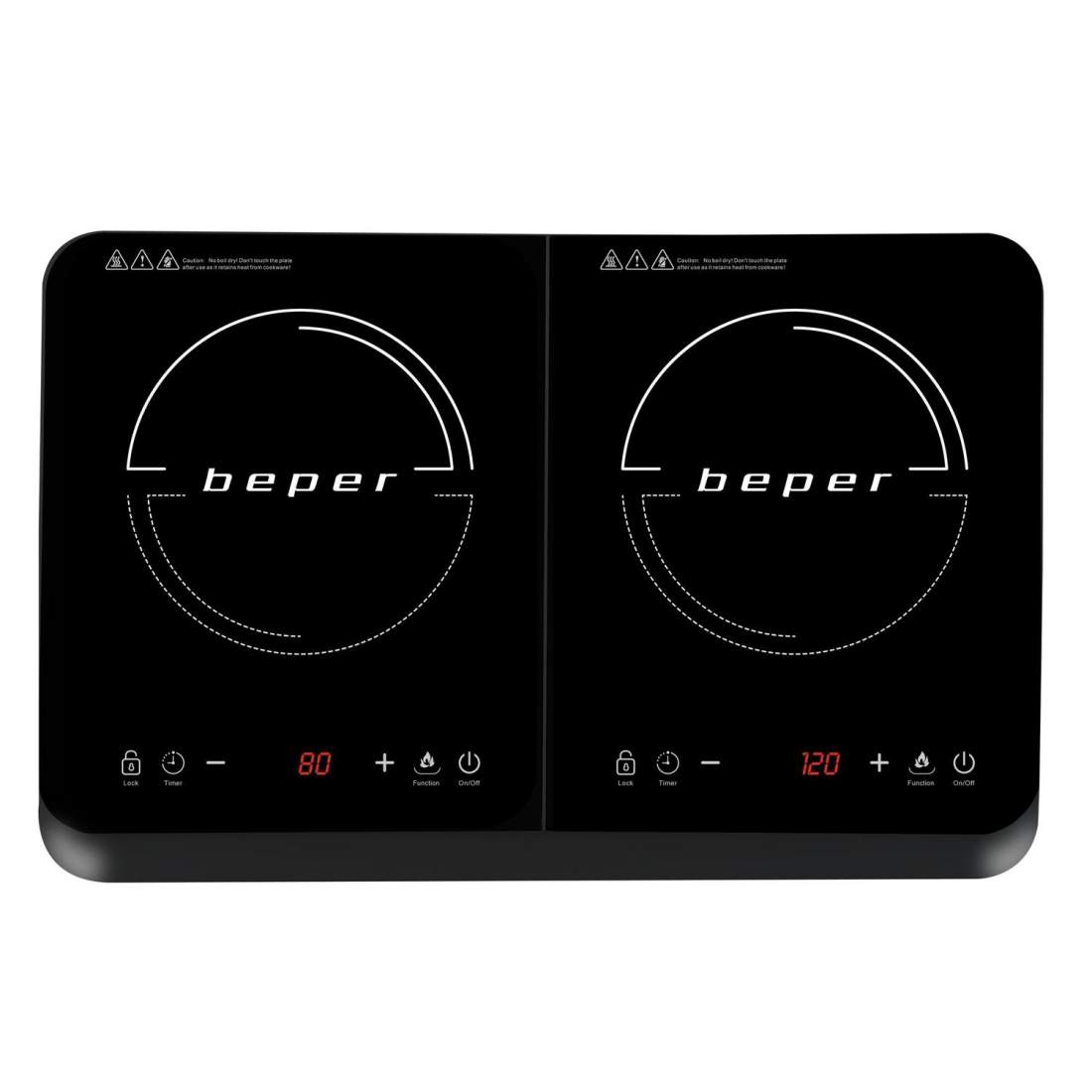 Induction hob with 2 Plates eStore