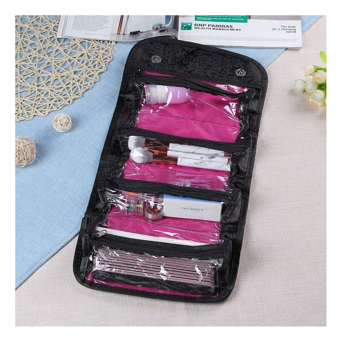 Upphängningsbar Necessär - Multifunktionell | Hälsa & Skönhet - Smink & Tillbehör - Sminktillbehör - Sminkväskor | Pryloteket