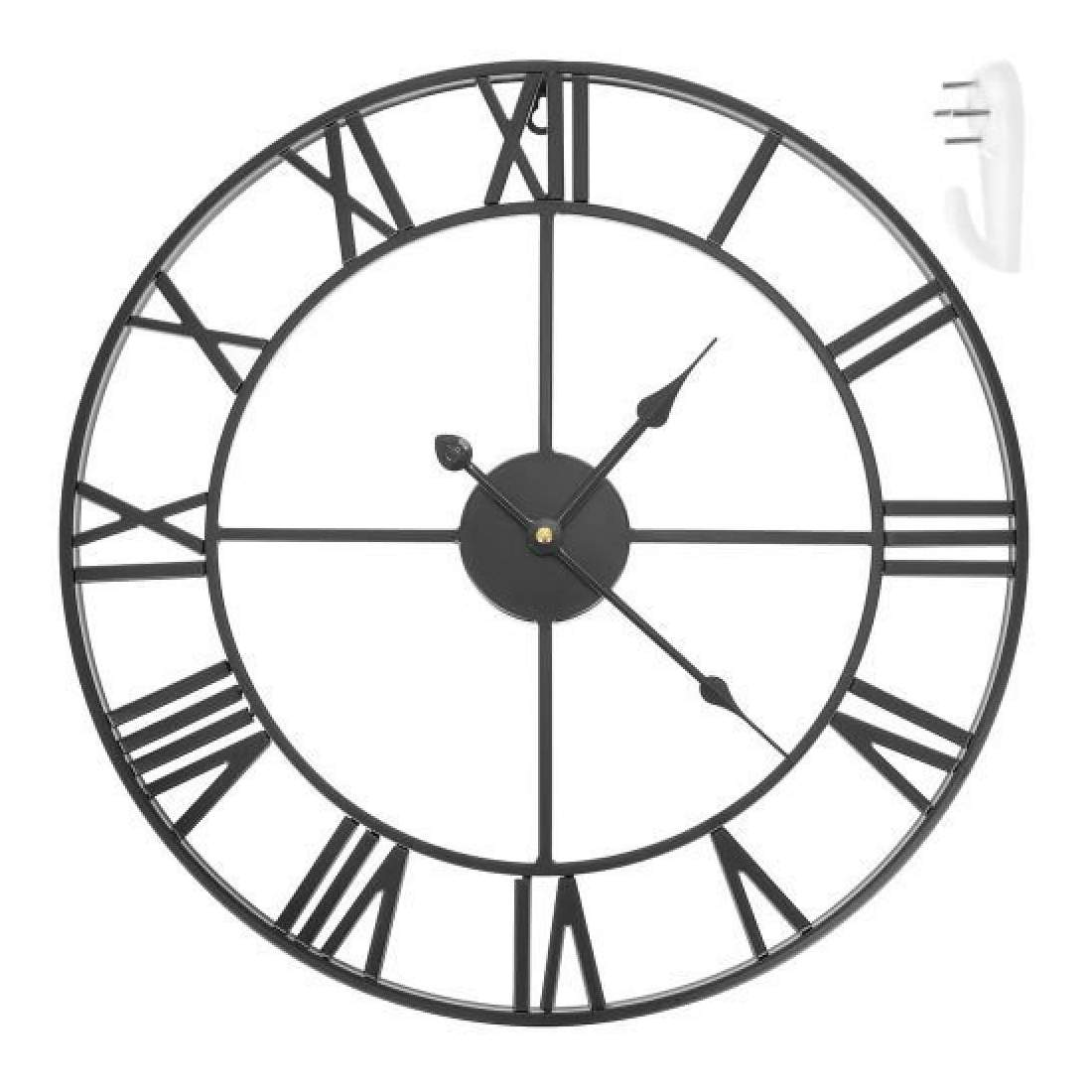 Väggklocka Retro - Svart | Hem & Hobby - Hem & Hushåll - Inredning & Dekoration - Bords- & Väggdekoration - Väggklockor | Pryloteket
